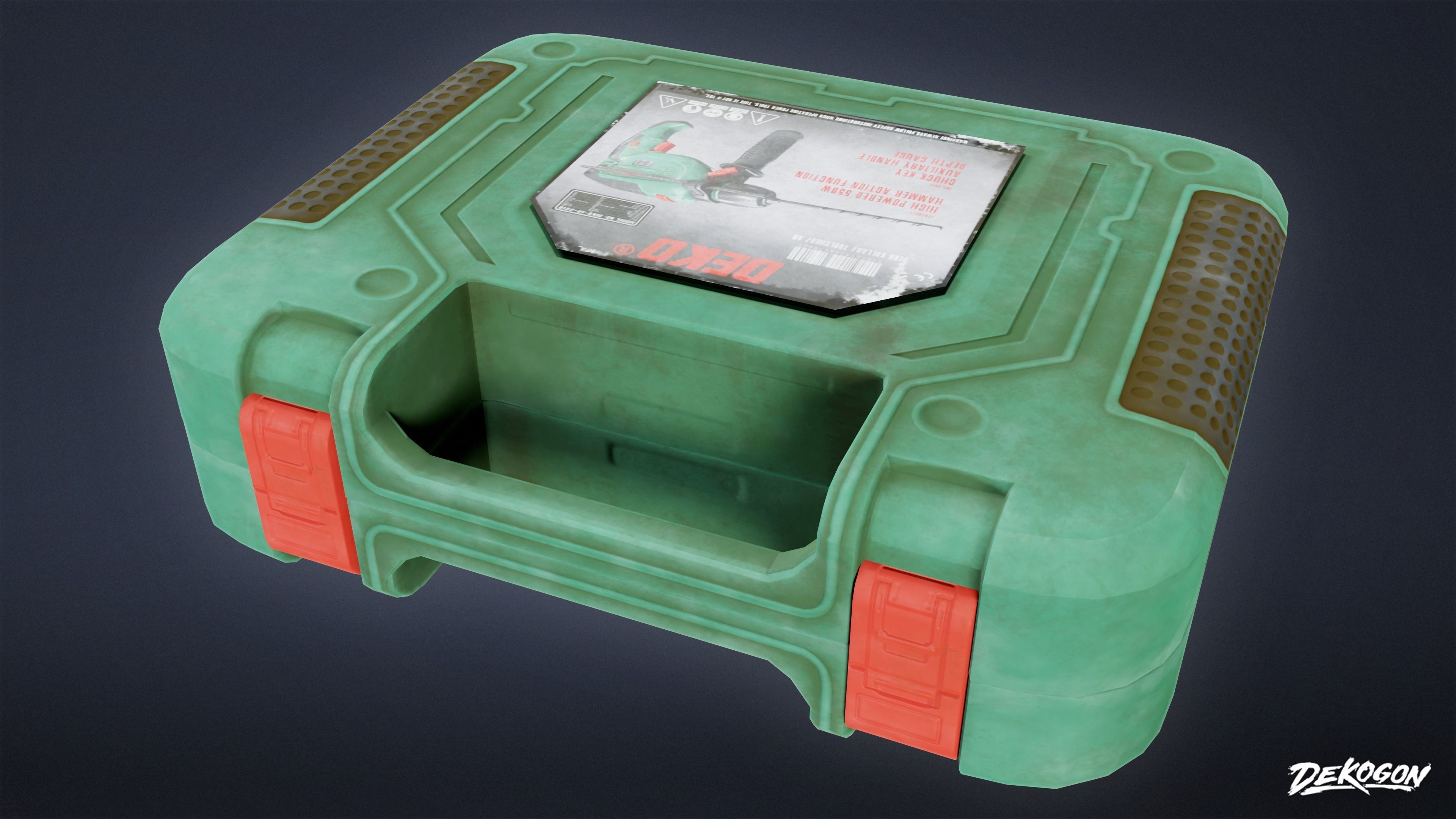 TOOLSHED - Impact Drill 01 - LOW POLY Low-poly 3D model_15