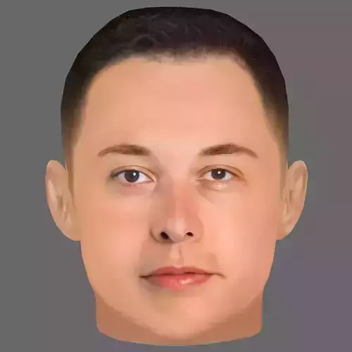 Elon Musk Head - Low poly head for game