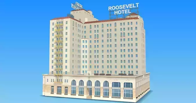 The Hollywood Roosevelt 3D model