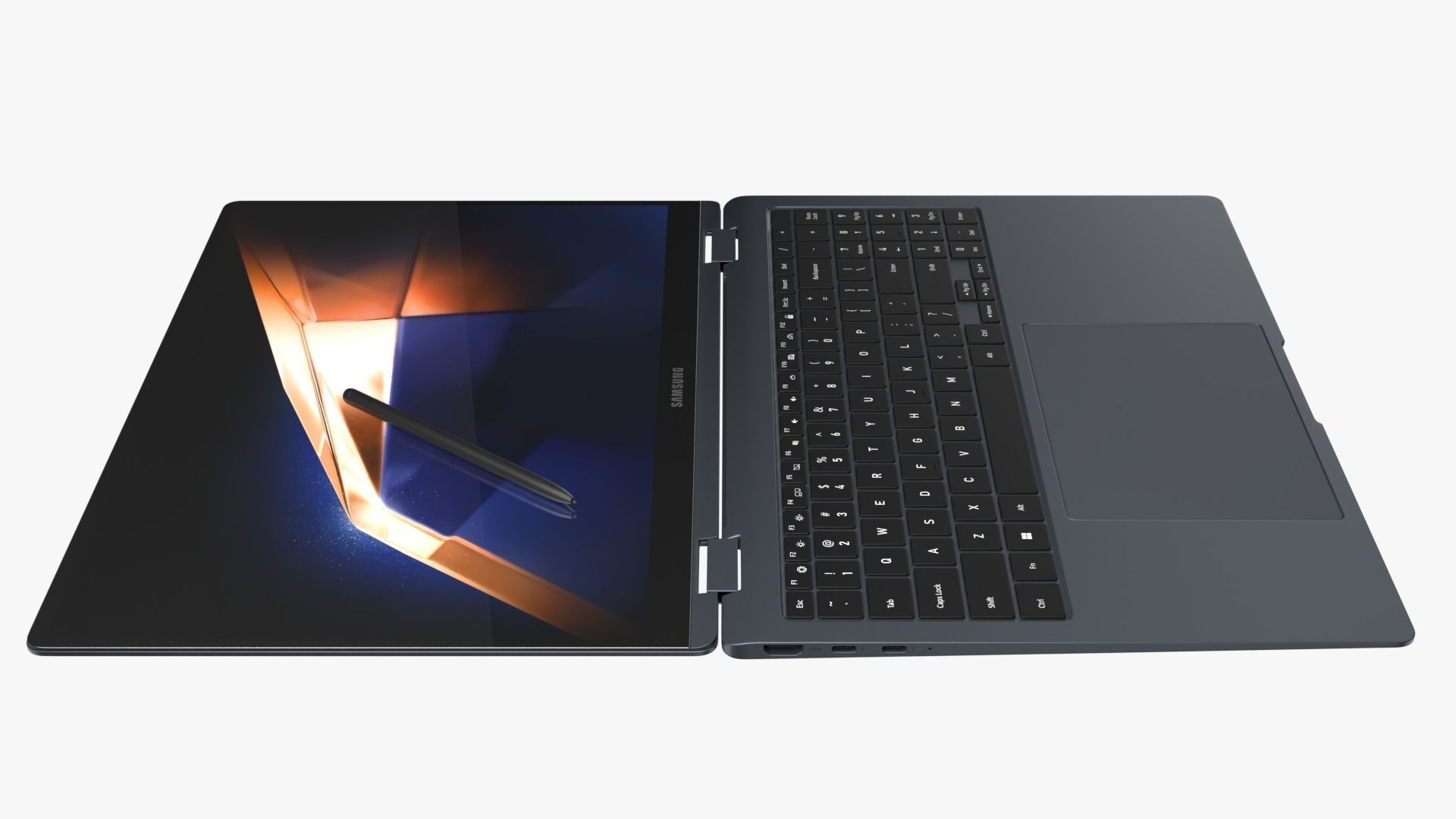 Samsung Galaxy Book 4 Pro 360 Gray 3D model_5