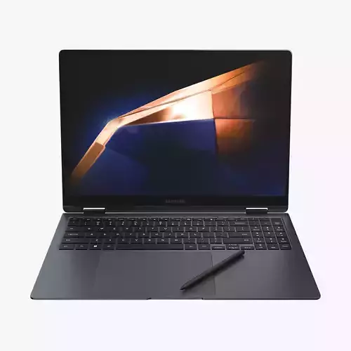 Samsung Galaxy Book 4 Pro 360 Gray 3D model
