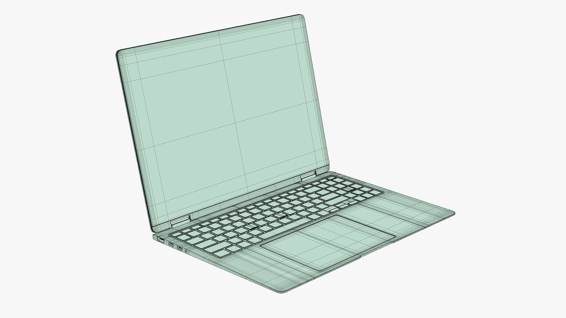 Samsung Galaxy Book 4 Pro 360 Gray 3D model_14