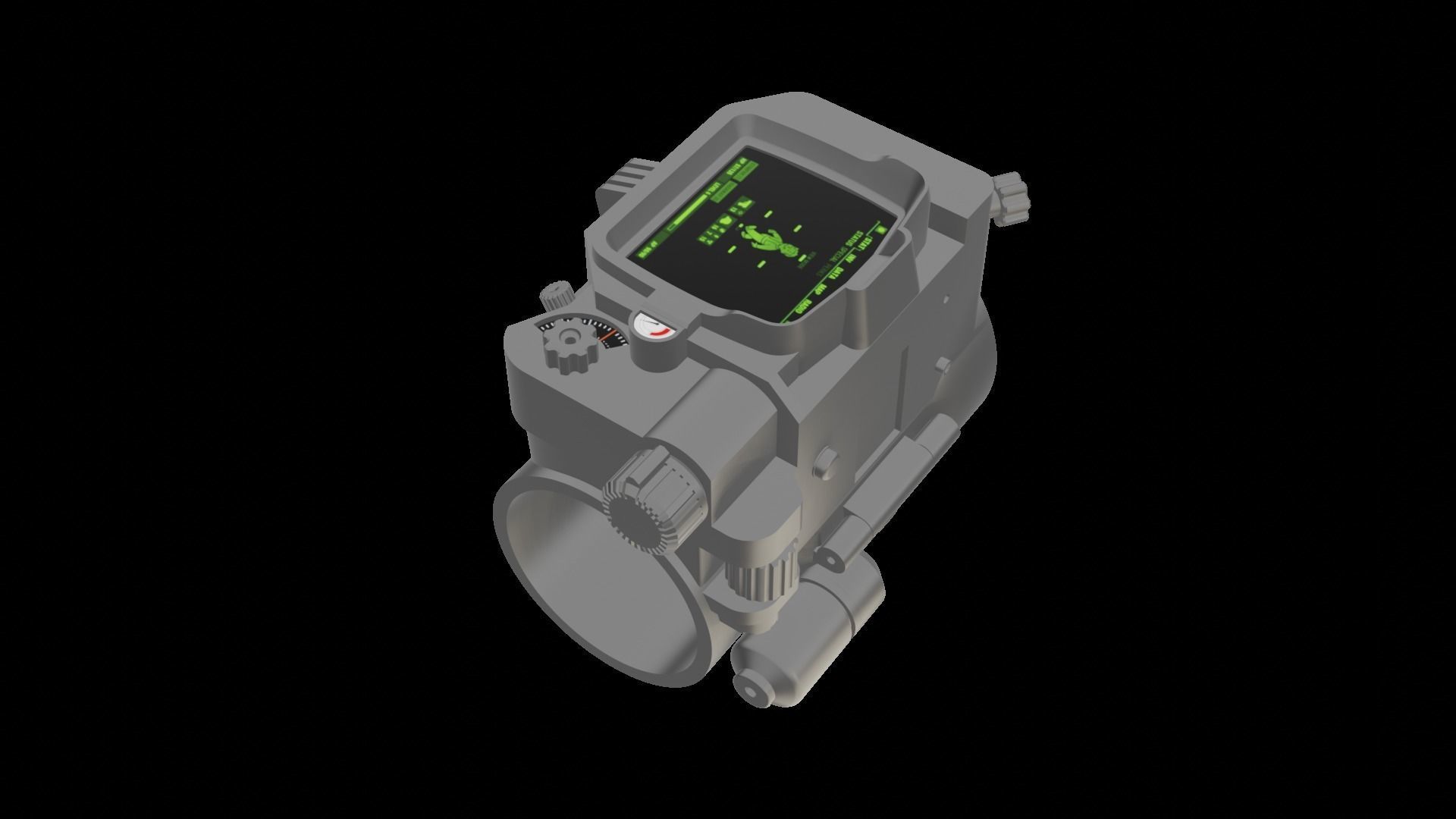 PIPBOY SERIE FALLOUT 3D print model_3