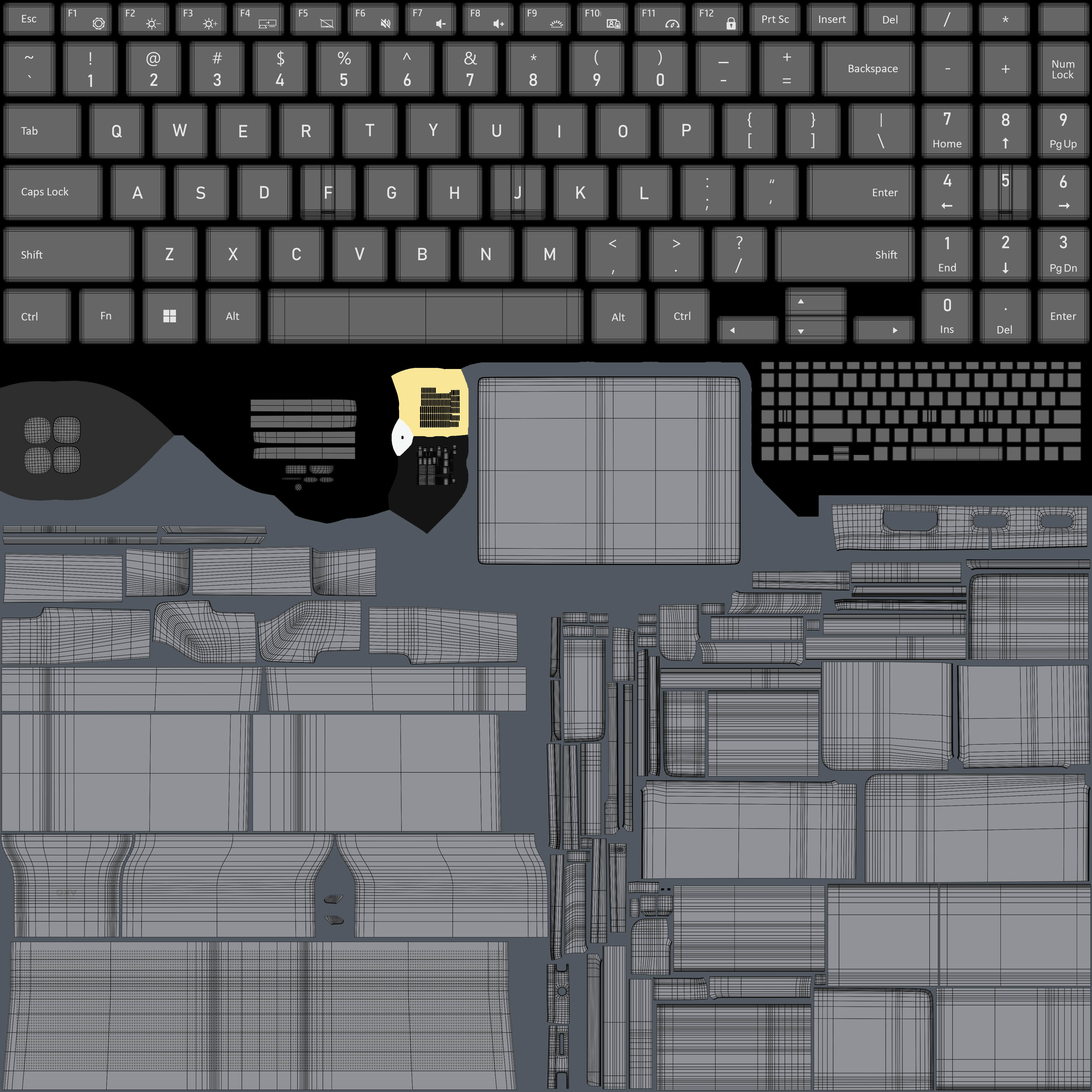 Samsung Galaxy Book 4 Ultra Gray 3D model_11