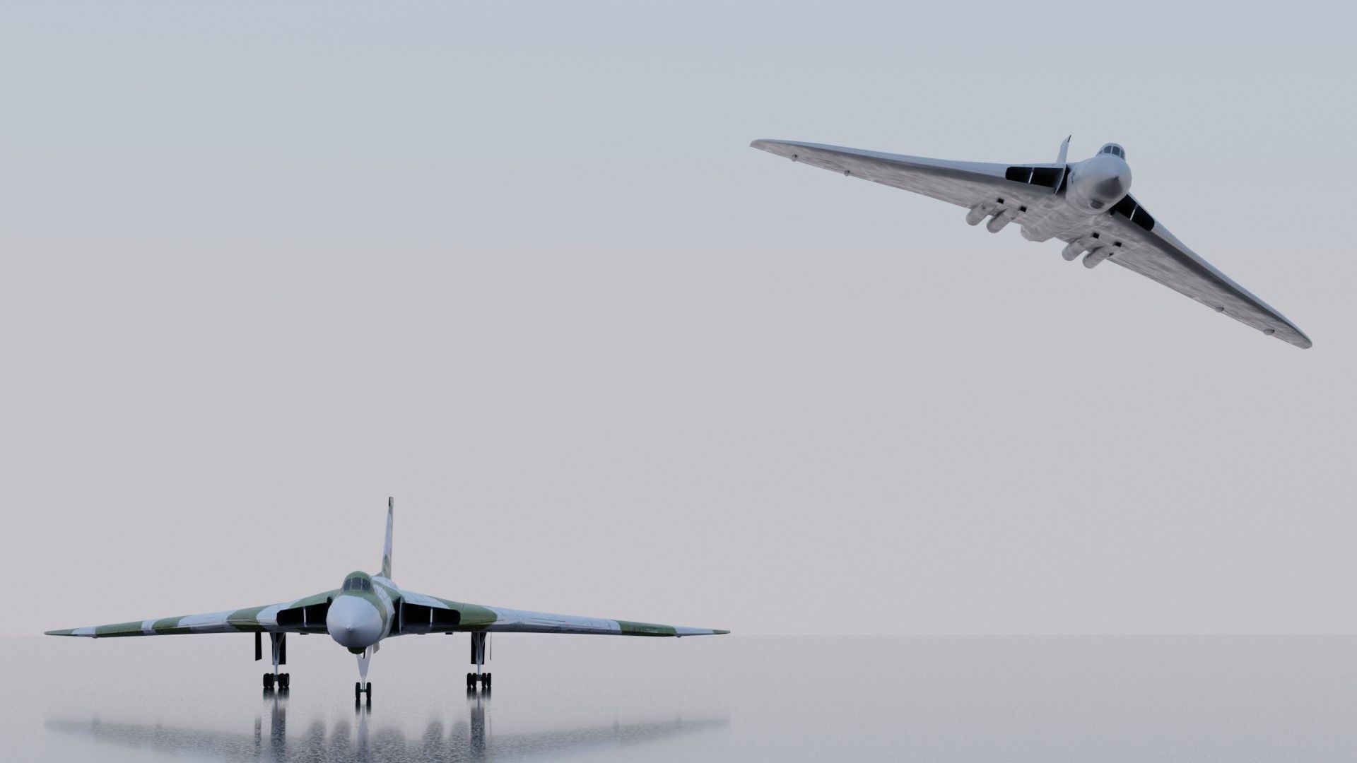 Avro Vulcan Low-poly 3D model_17