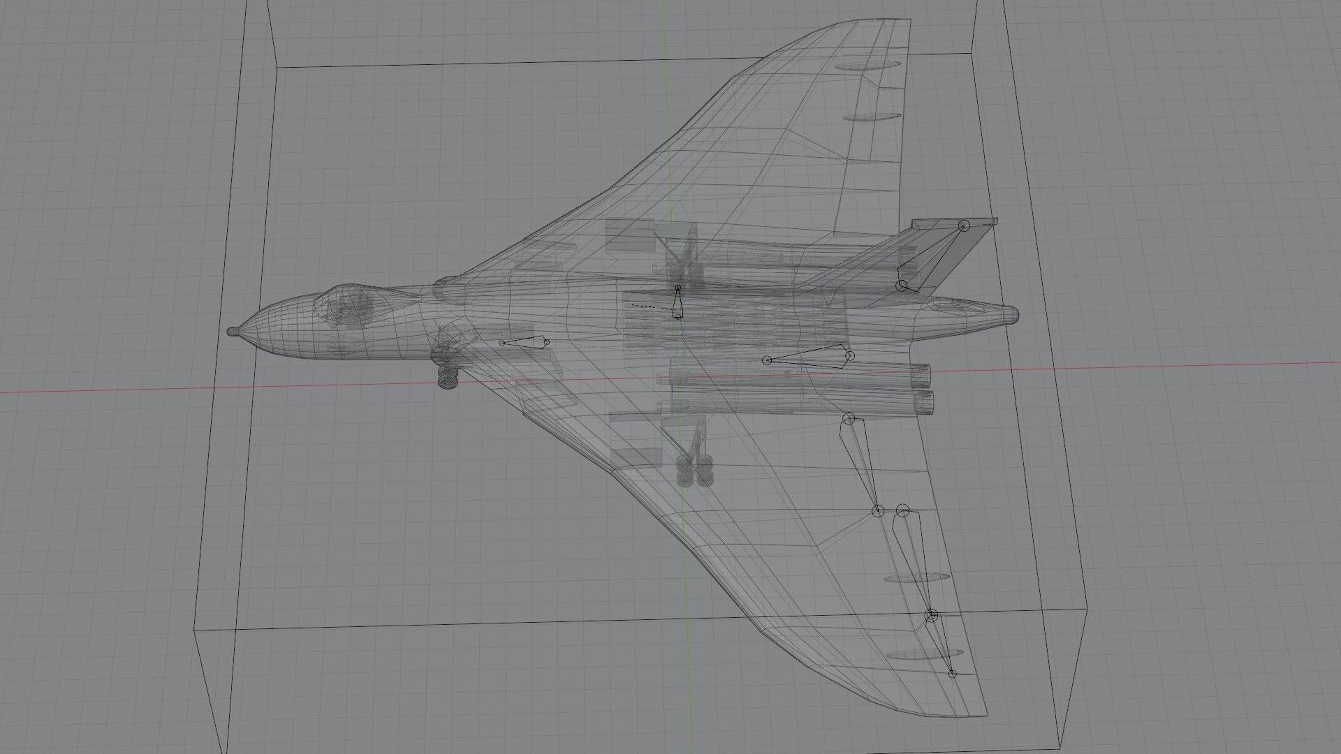 Avro Vulcan Low-poly 3D model_3