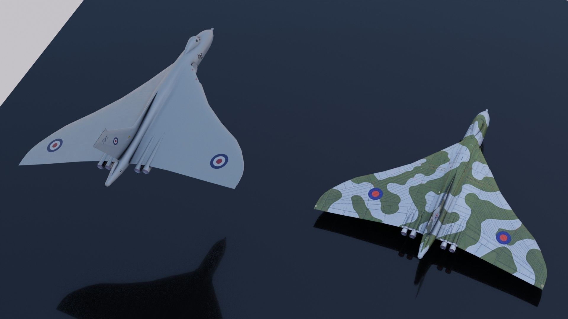 Avro Vulcan Low-poly 3D model_18