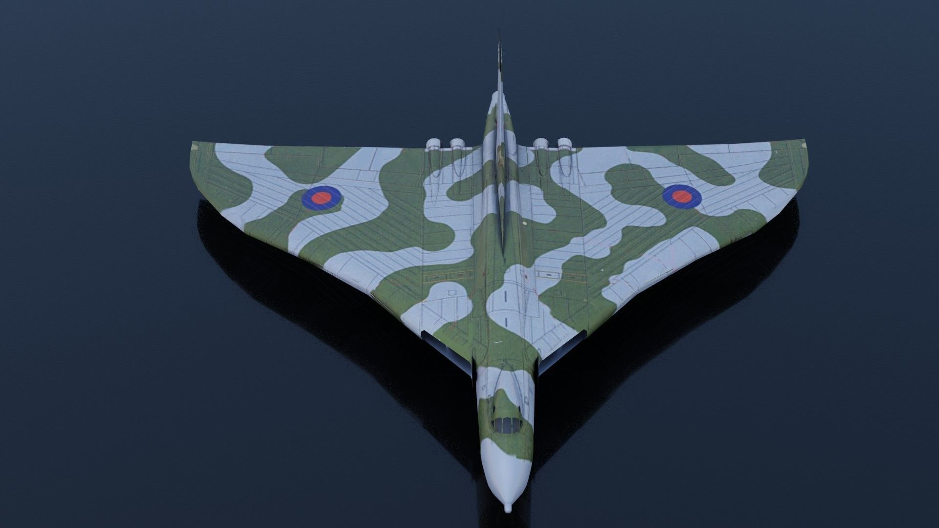 Avro Vulcan Low-poly 3D model_4