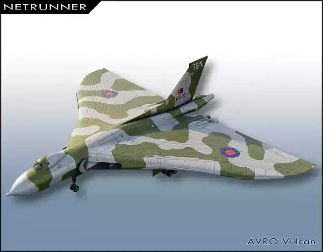 Avro Vulcan Low-poly 3D model