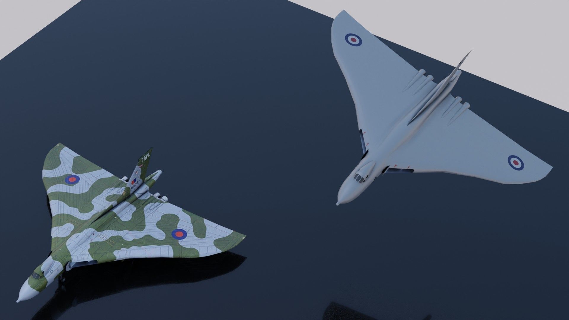 Avro Vulcan Low-poly 3D model_19