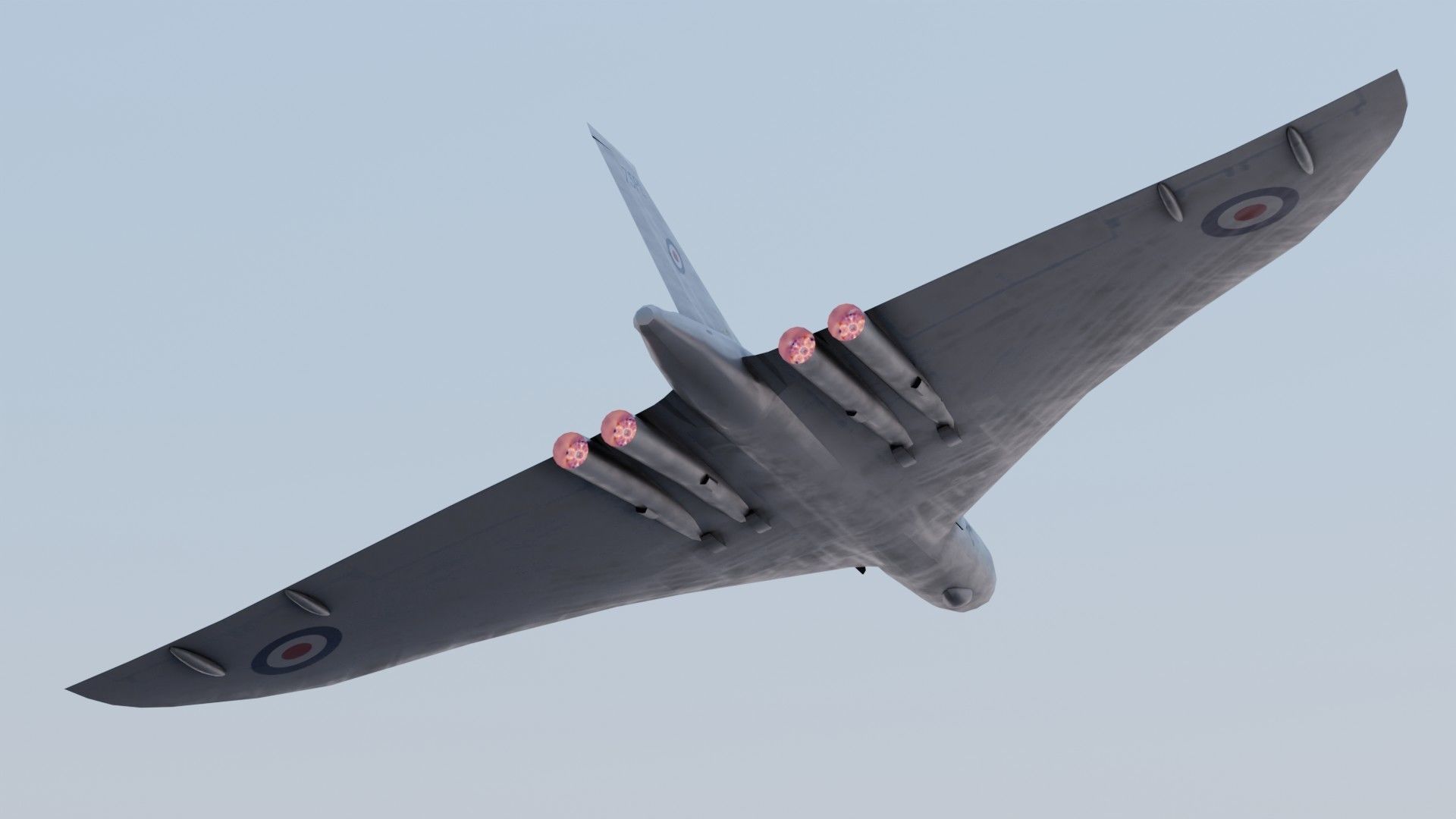Avro Vulcan Low-poly 3D model_12