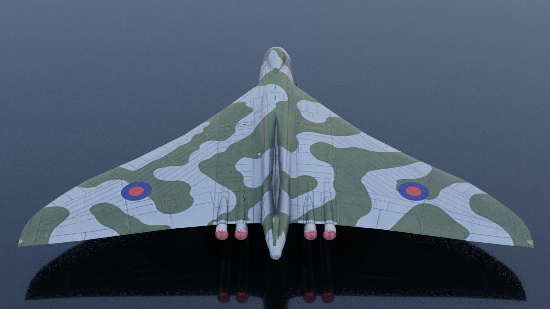 Avro Vulcan Low-poly 3D model_5