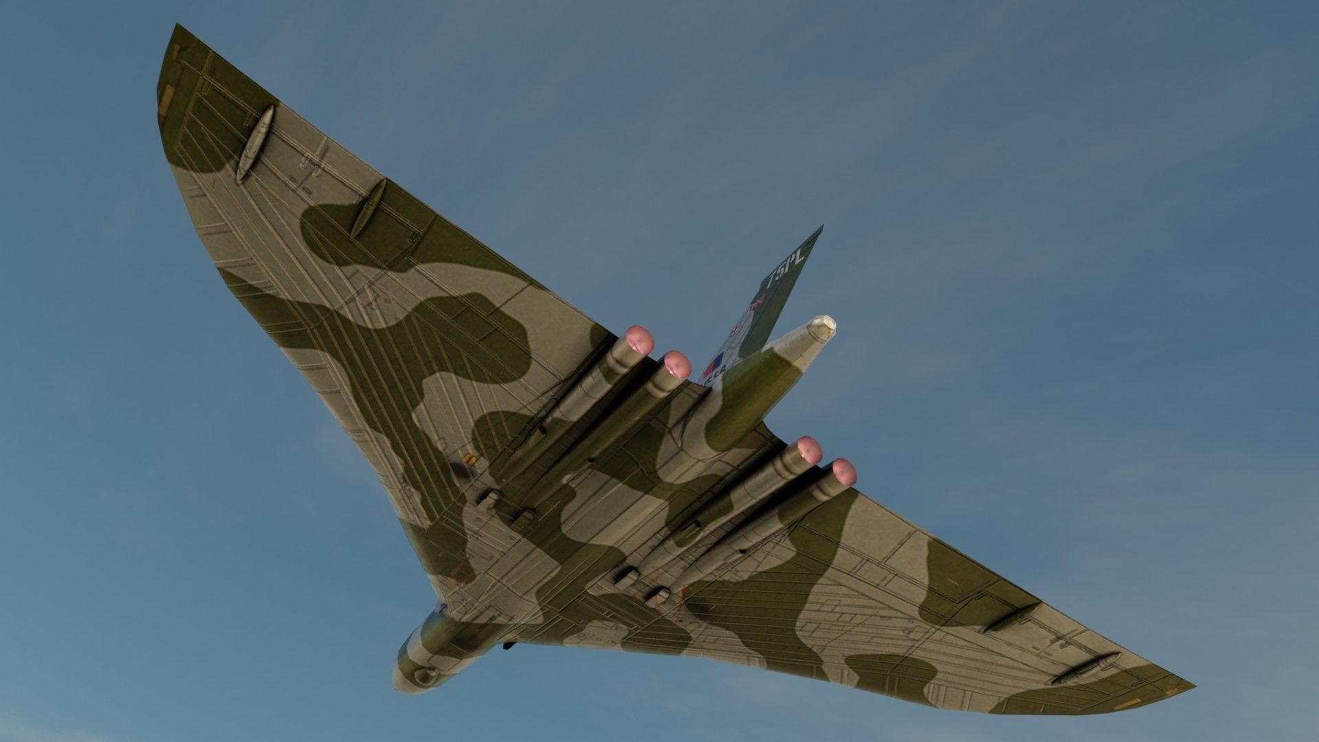 Avro Vulcan Low-poly 3D model_25