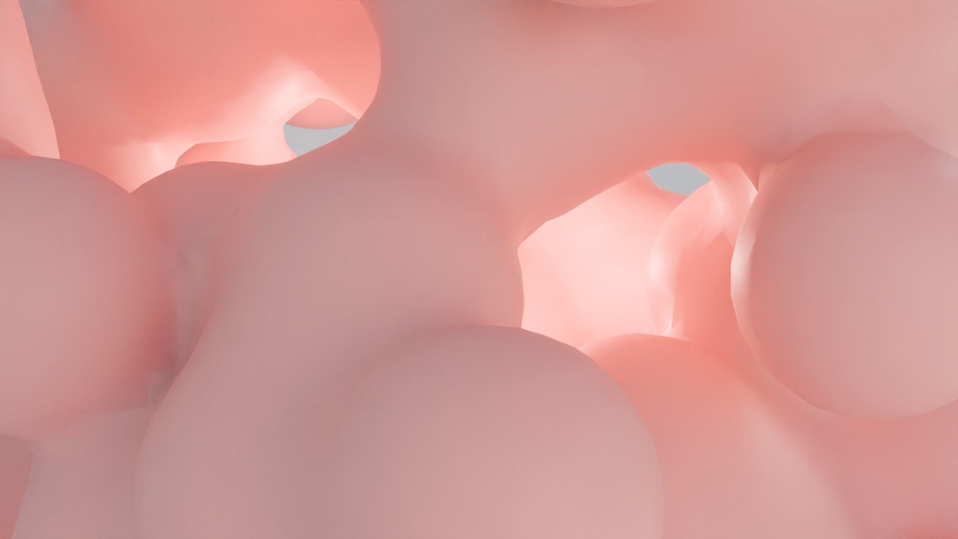 Abstract blob v3 Low-poly 3D model_3