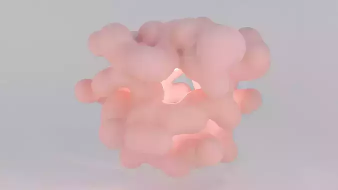 Abstract blob v3 Low-poly 3D model
