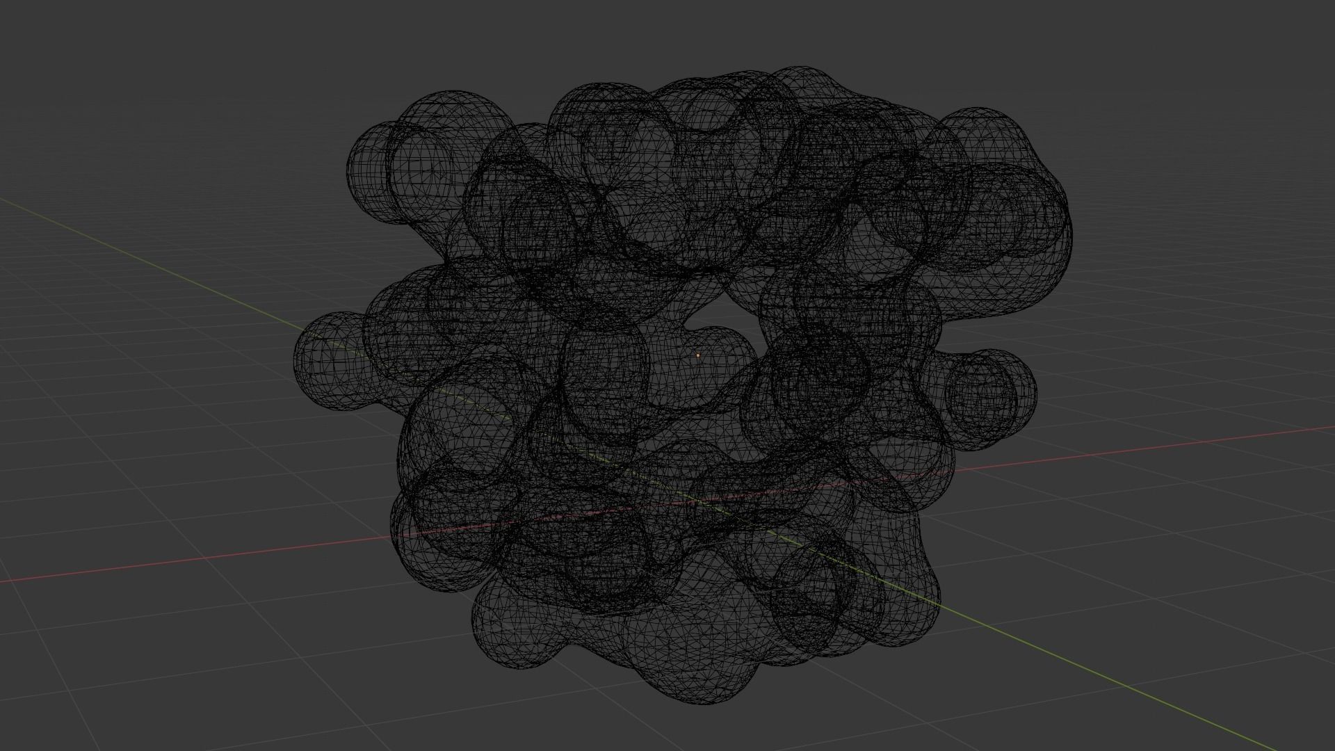 Abstract blob v3 Low-poly 3D model_5