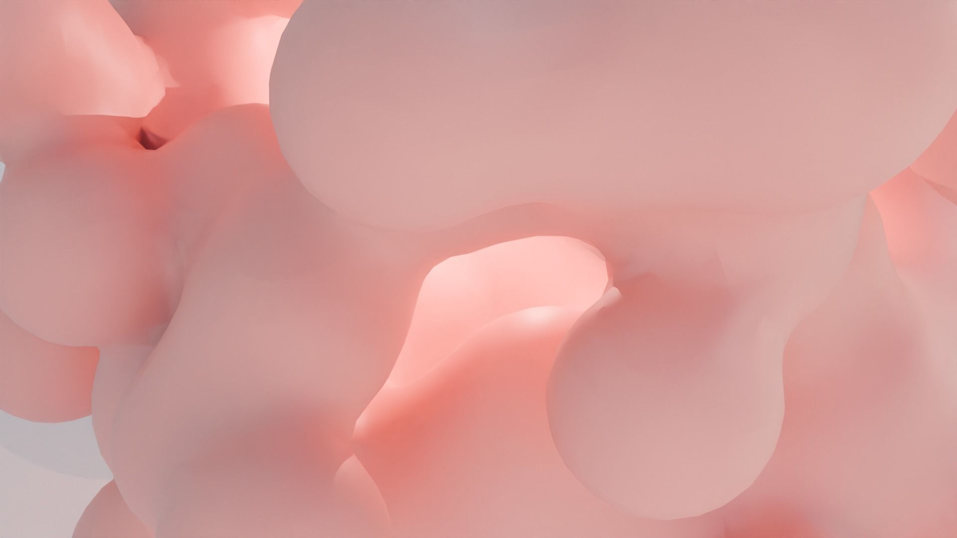 Abstract blob v3 Low-poly 3D model_2