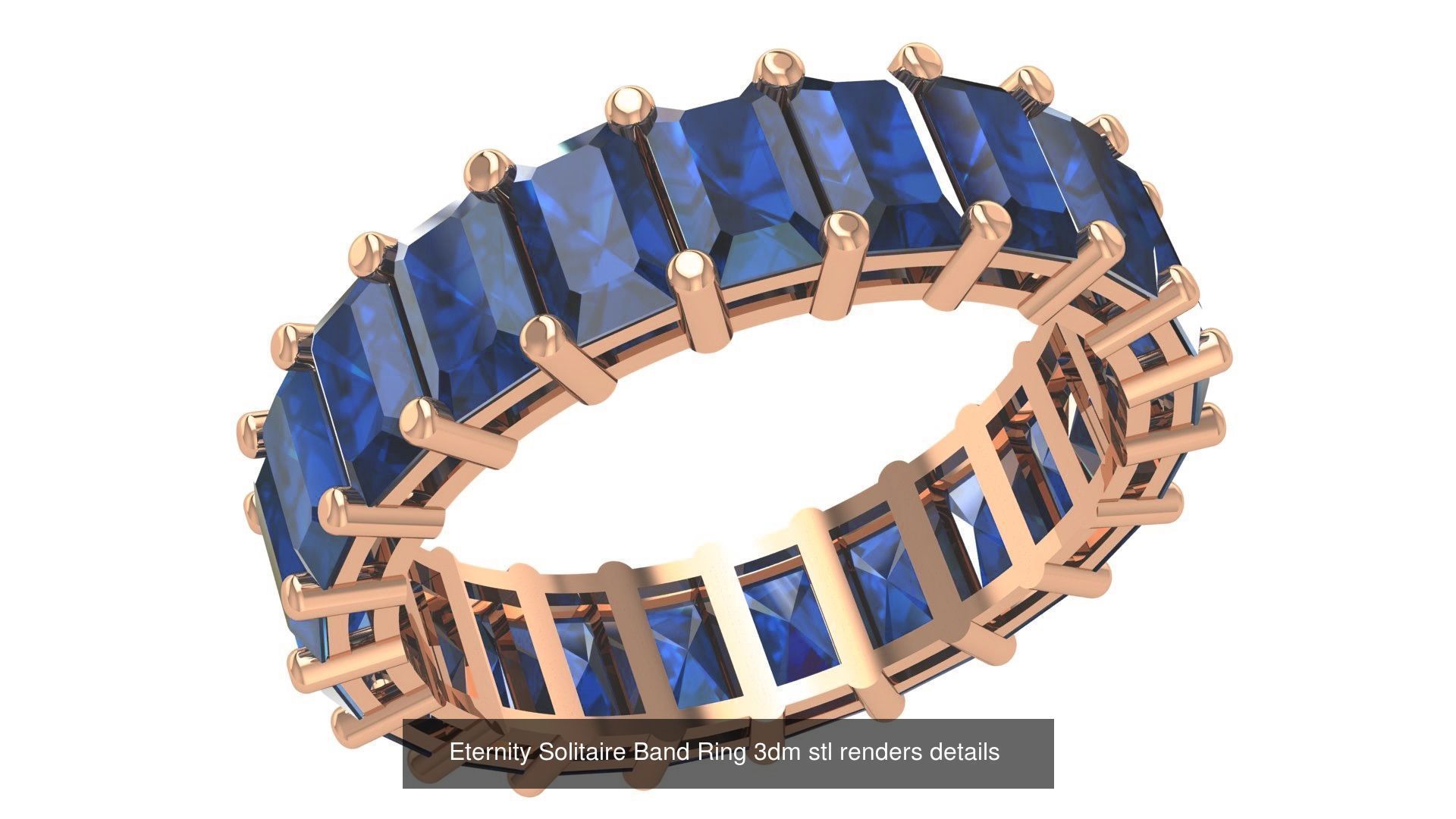 41 Solitaire Diamond Ring 3dm stl renders 3D Model Collection_42