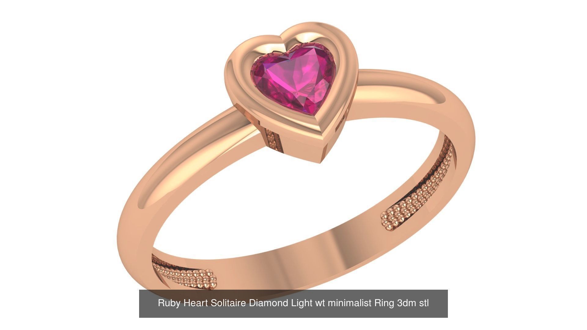 41 Solitaire Diamond Ring 3dm stl renders 3D Model Collection_10