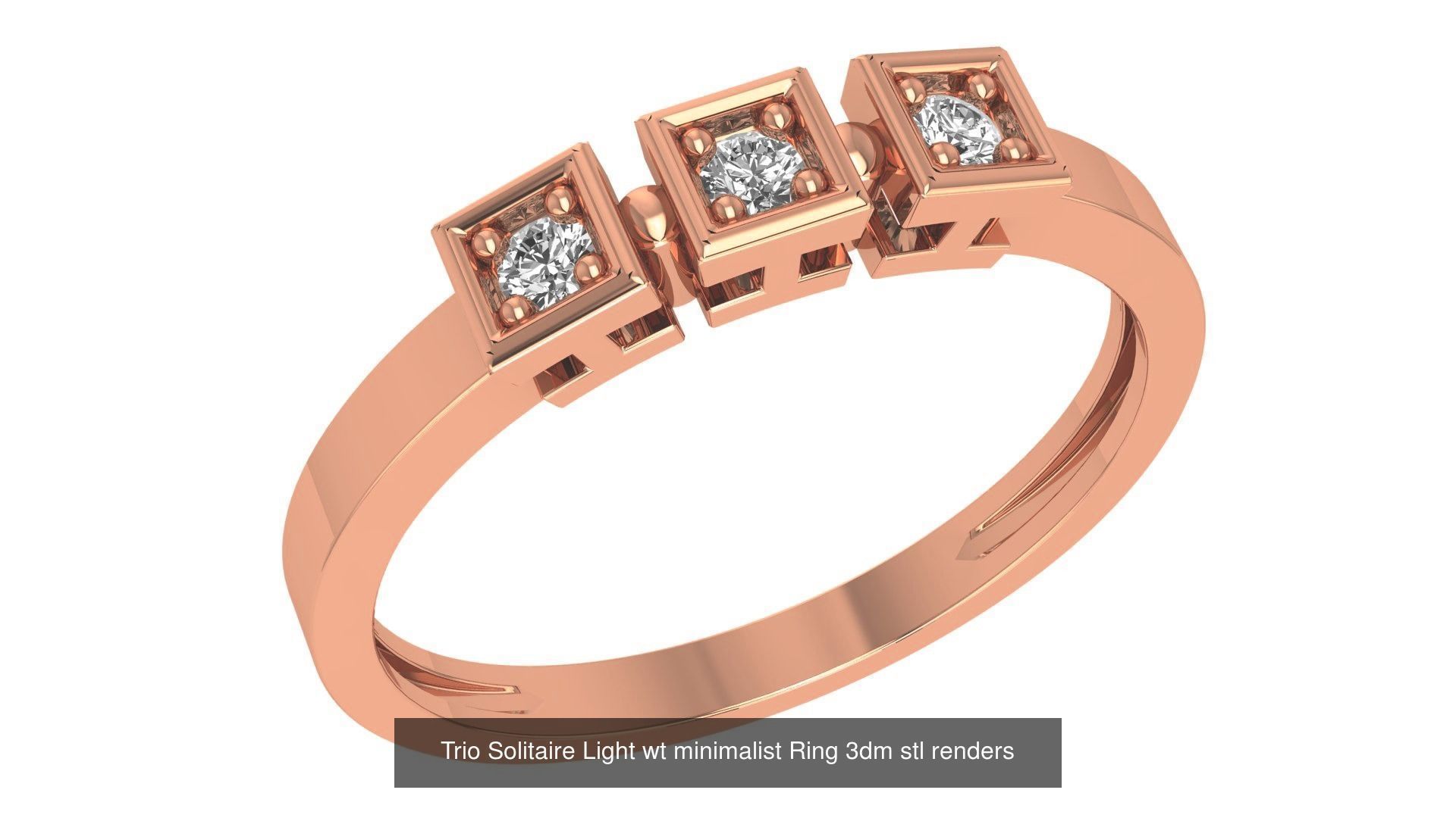 41 Solitaire Diamond Ring 3dm stl renders 3D Model Collection_34