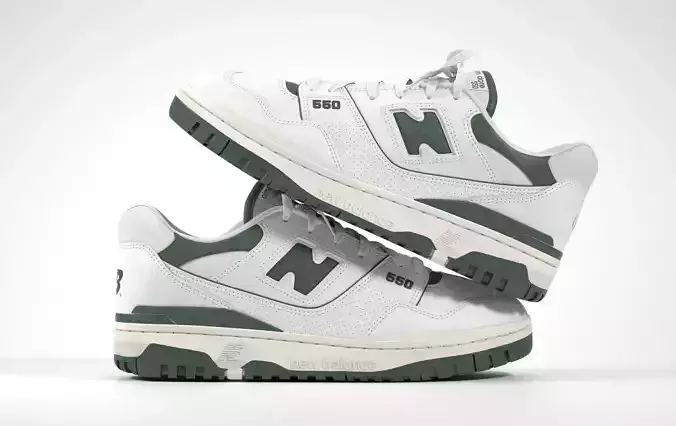 New Balance 550 Aime Leon Dore Evergreen Sneaker 3D model