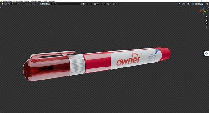 Correction Pen 3D model