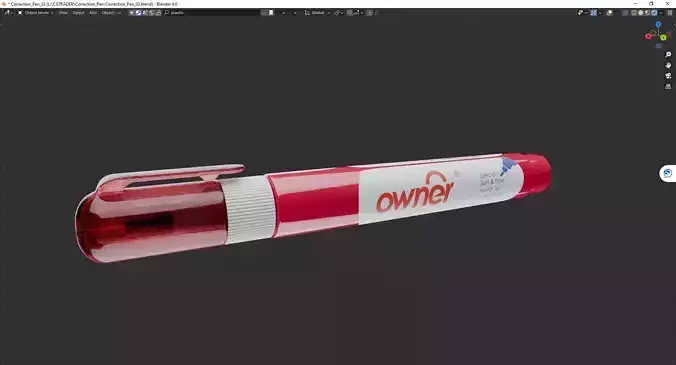 Correction Pen 3D model