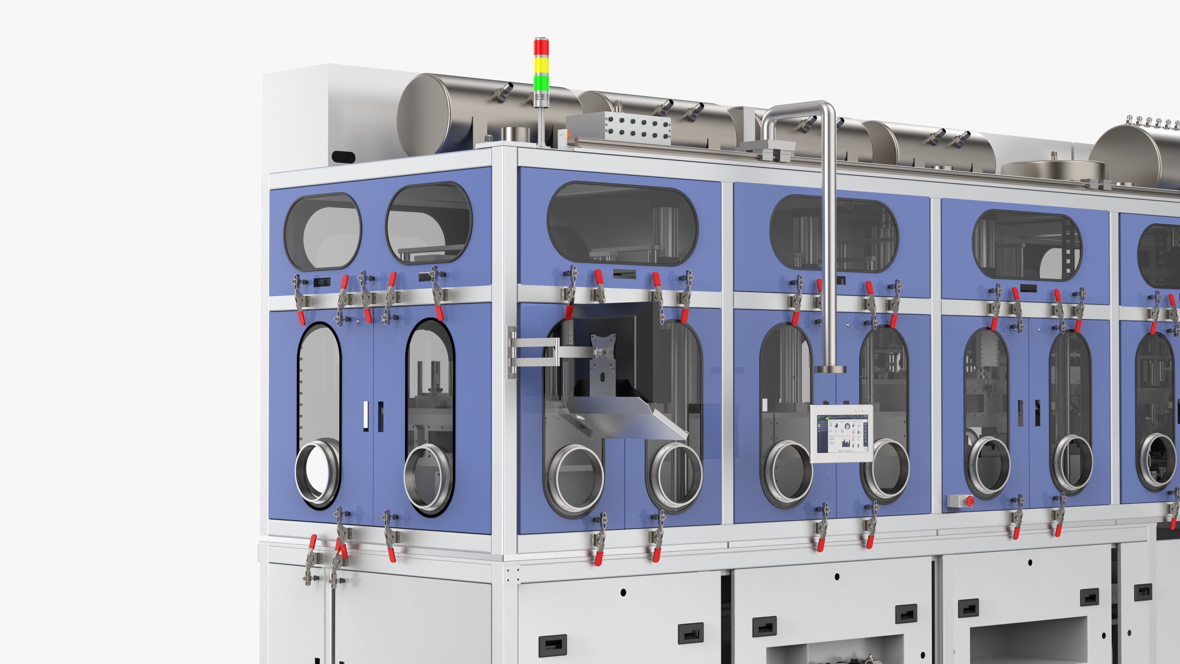 Soft Pack Lithium Battery Vacuum Injection Sealing Machine 3D model_10