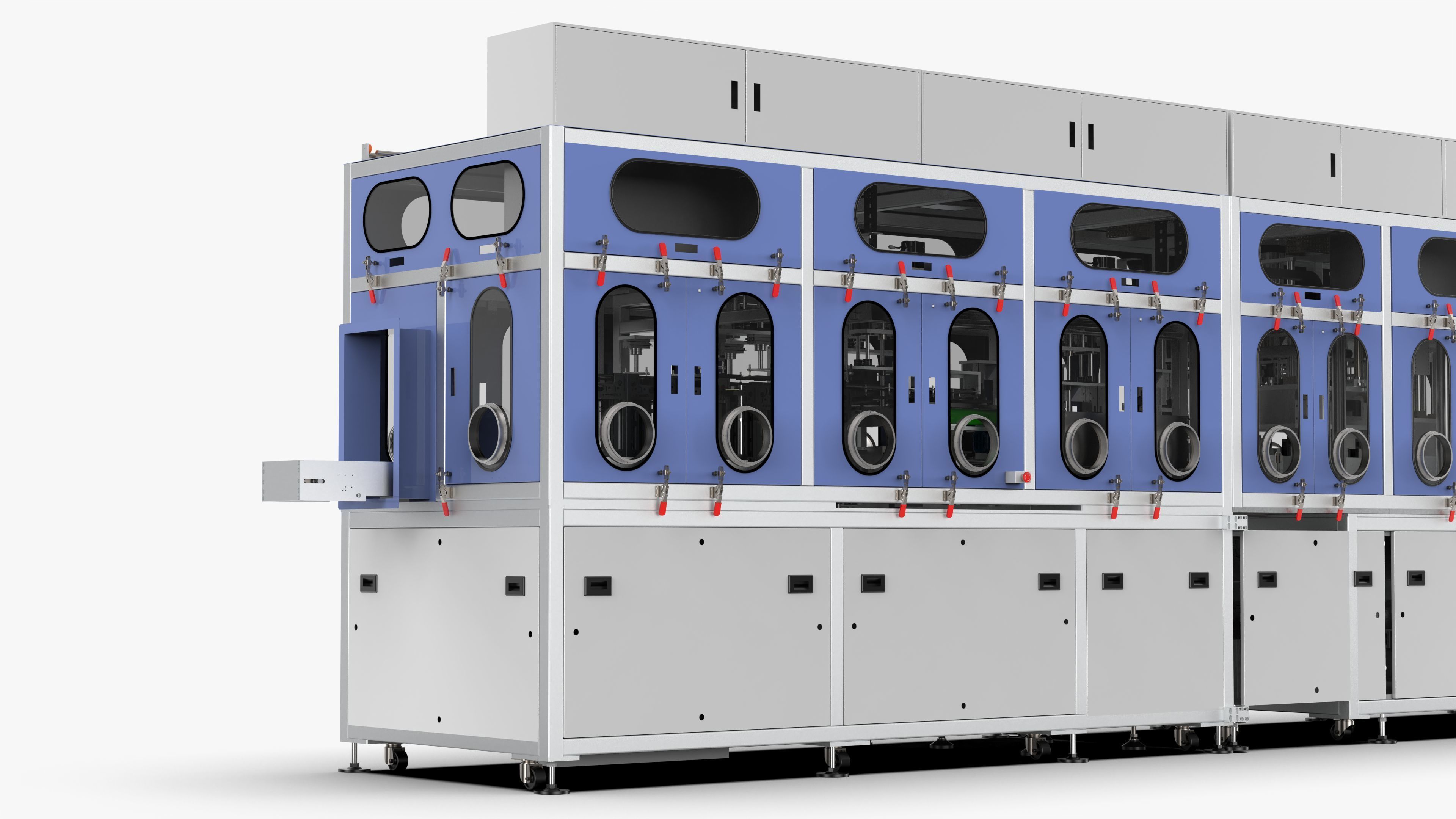 Soft Pack Lithium Battery Vacuum Injection Sealing Machine 3D model_12