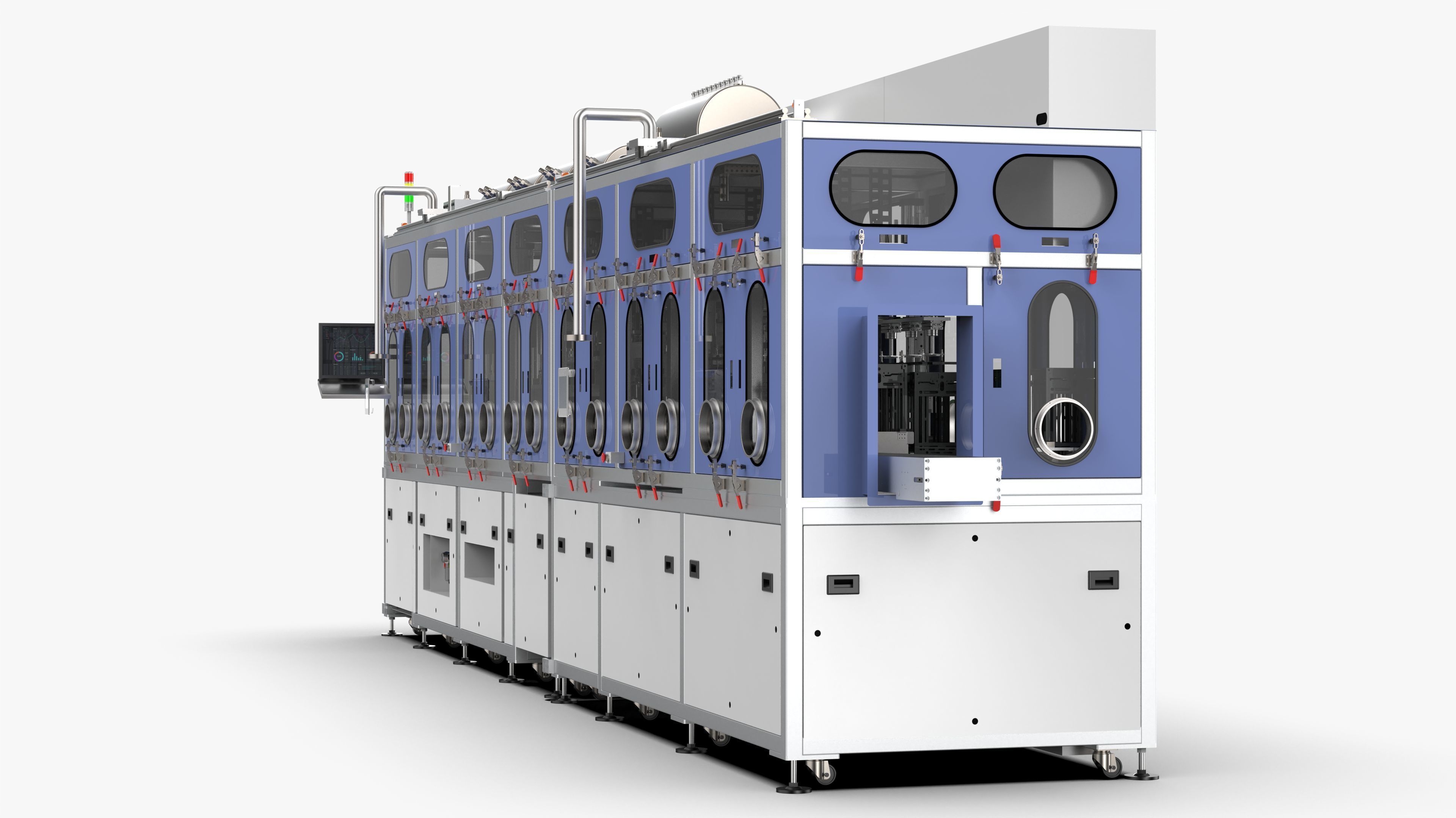 Soft Pack Lithium Battery Vacuum Injection Sealing Machine 3D model_14