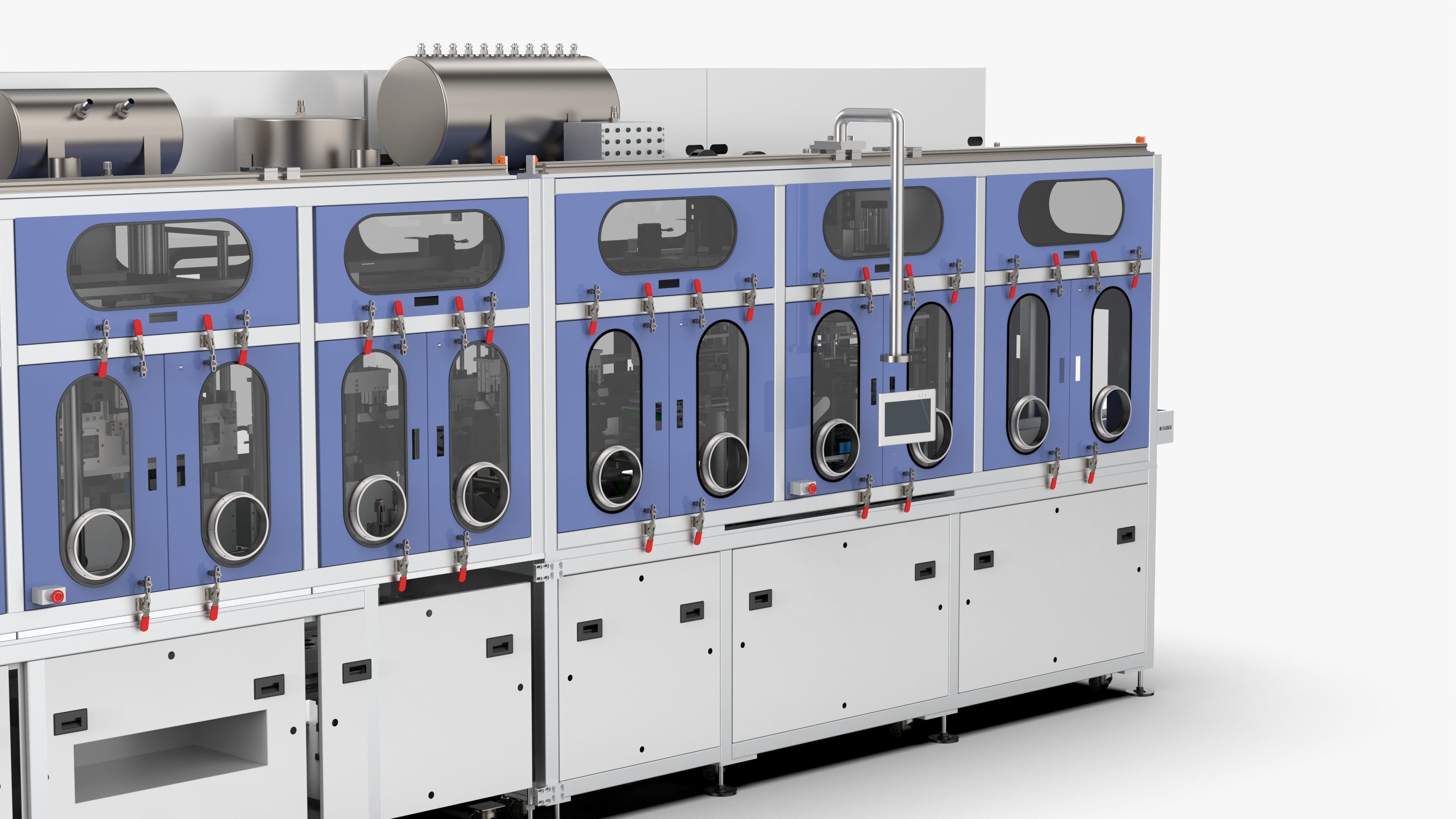 Soft Pack Lithium Battery Vacuum Injection Sealing Machine 3D model_11