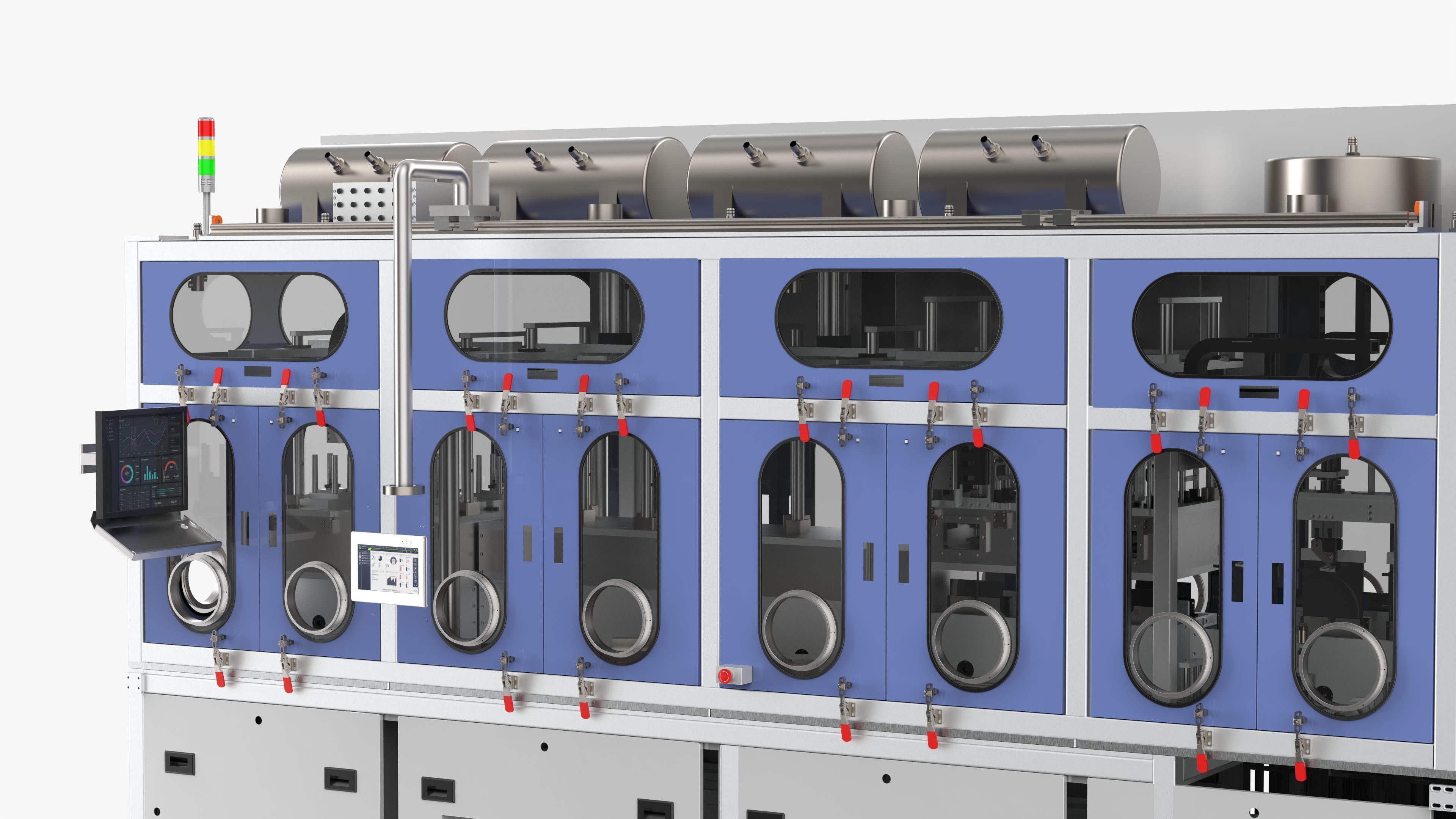 Soft Pack Lithium Battery Vacuum Injection Sealing Machine 3D model_19