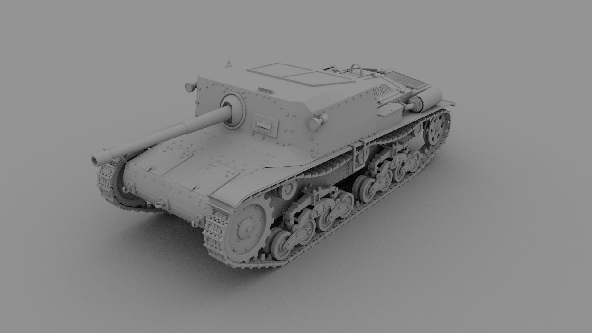 Semovente 75 34 M 42 3D model_9