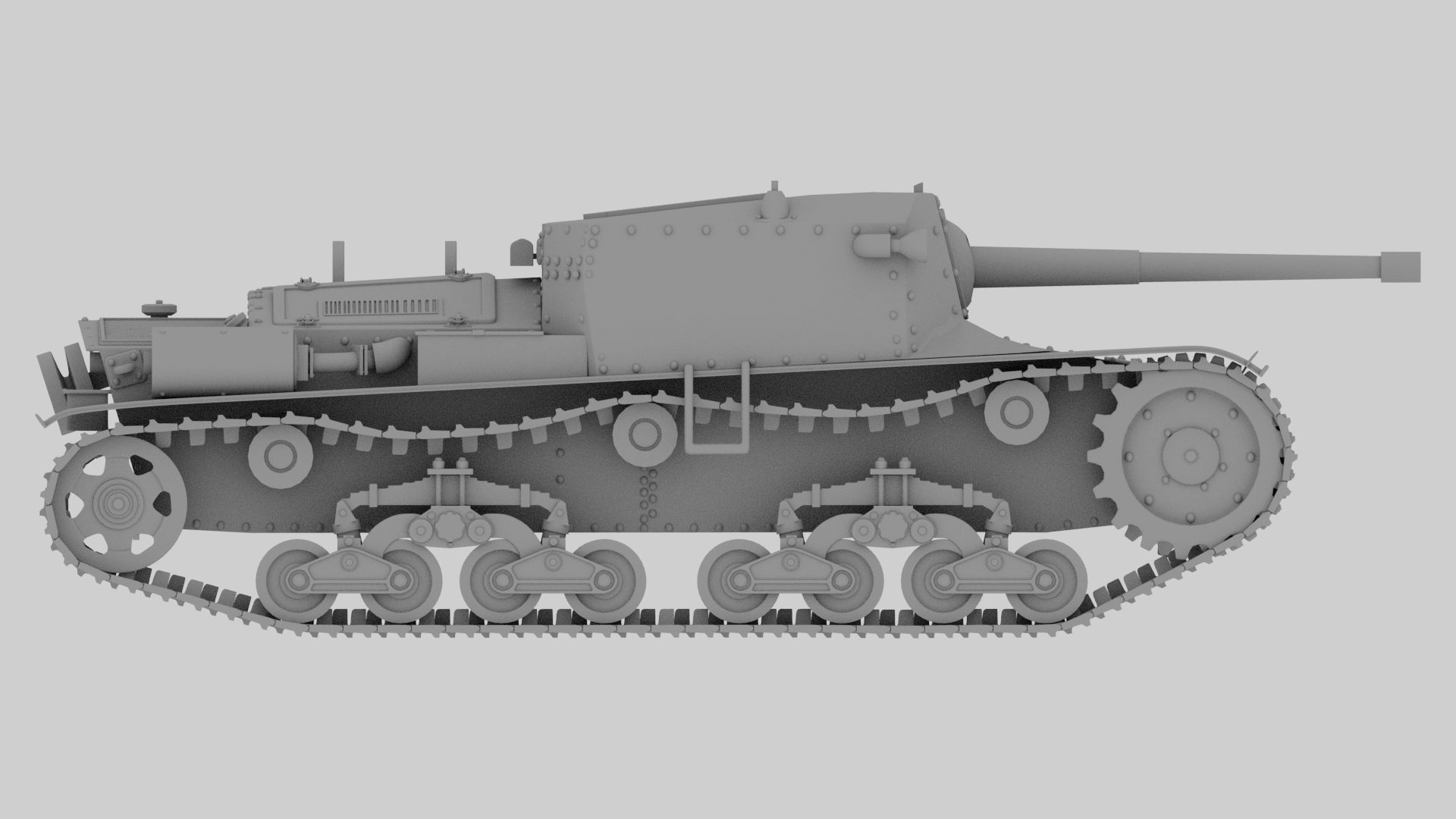 Semovente 75 34 M 42 3D model_4