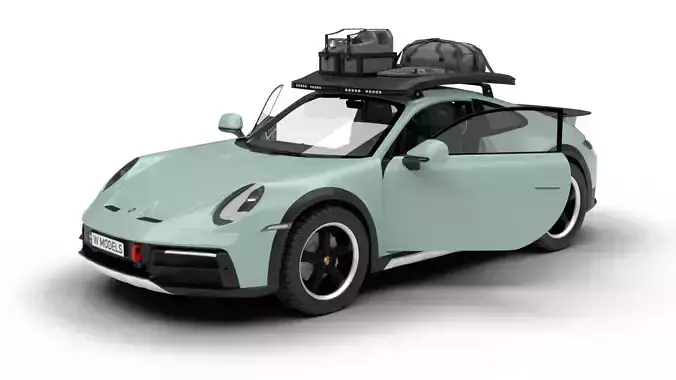 Porsche 911 Dakar HQ 3D model