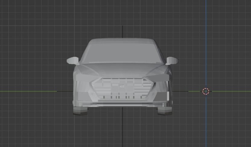 Low Poly Car model Low-poly 3D model_1