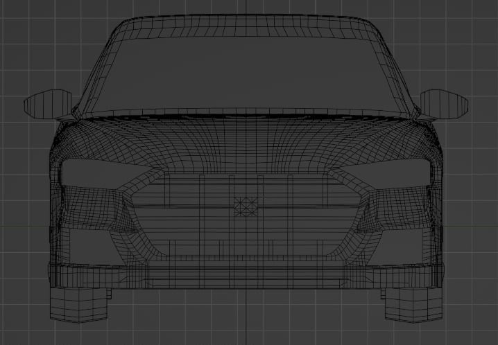 Low Poly Car model Low-poly 3D model_13