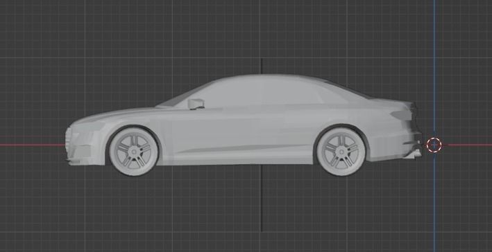 Low Poly Car model Low-poly 3D model_2
