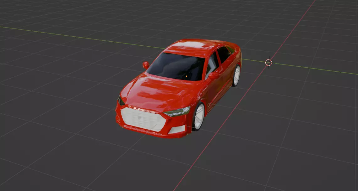 Low Poly Car model Low-poly 3D model_0