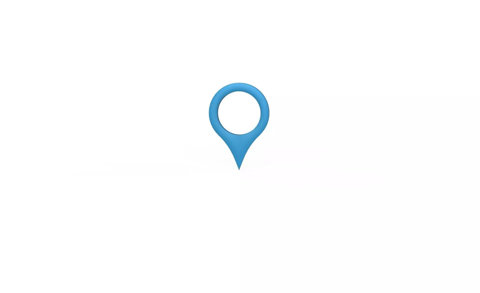 Pin 001 - Map Pointer Basic Blue Low-poly 3D model_0