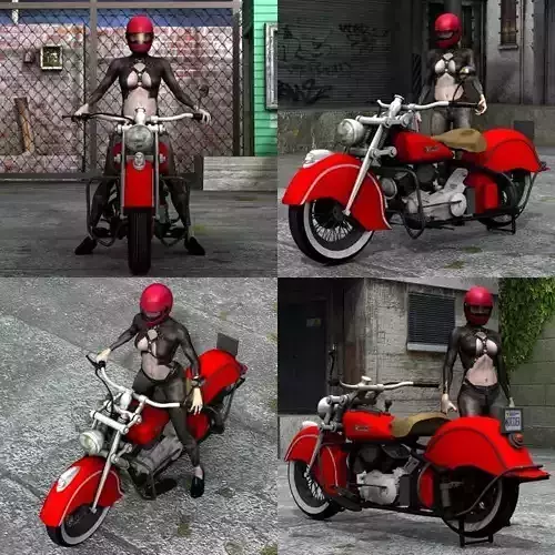 Indian Chief 348 1948 3D model