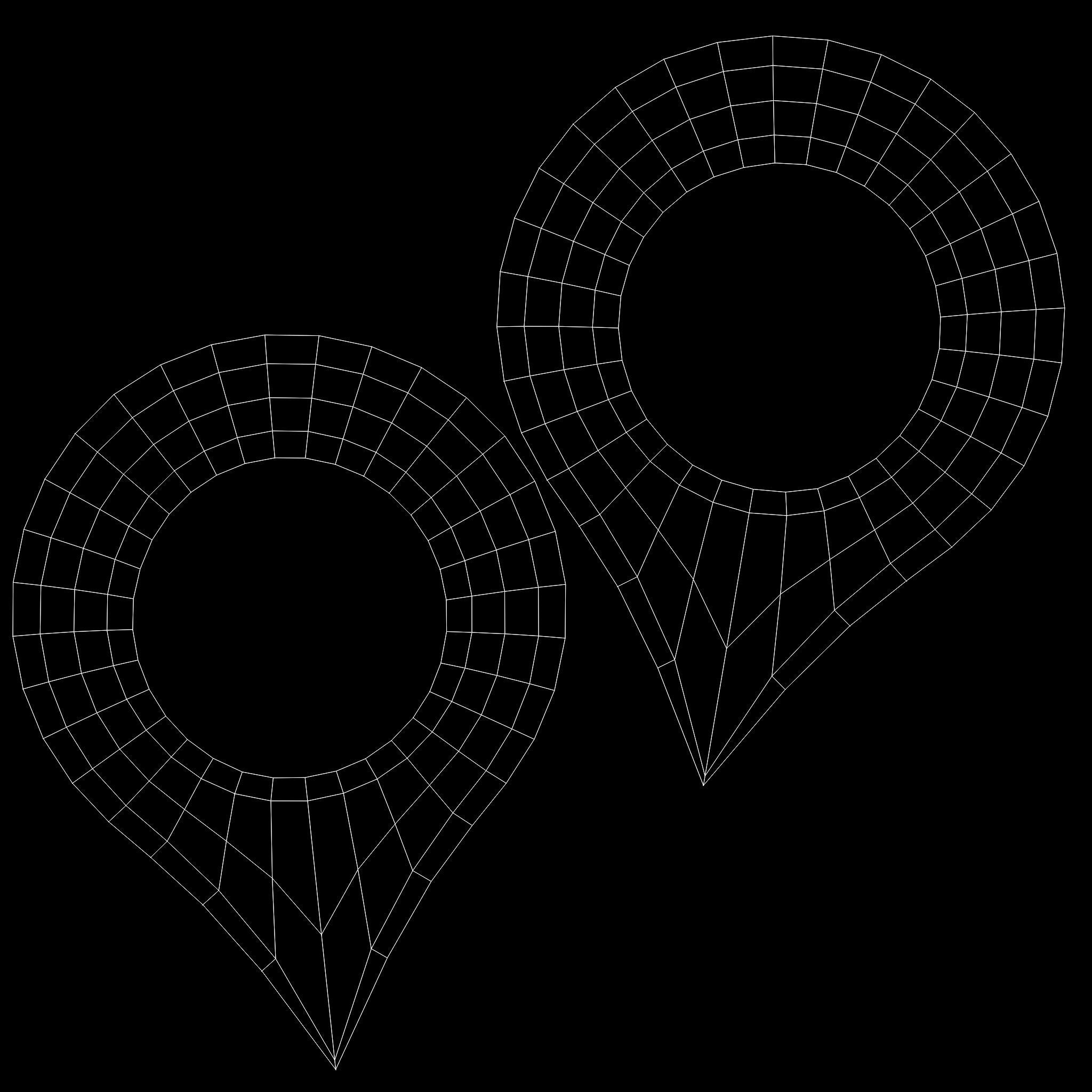 Pin 001 - Map Pointer Basic Green Low-poly 3D model_11