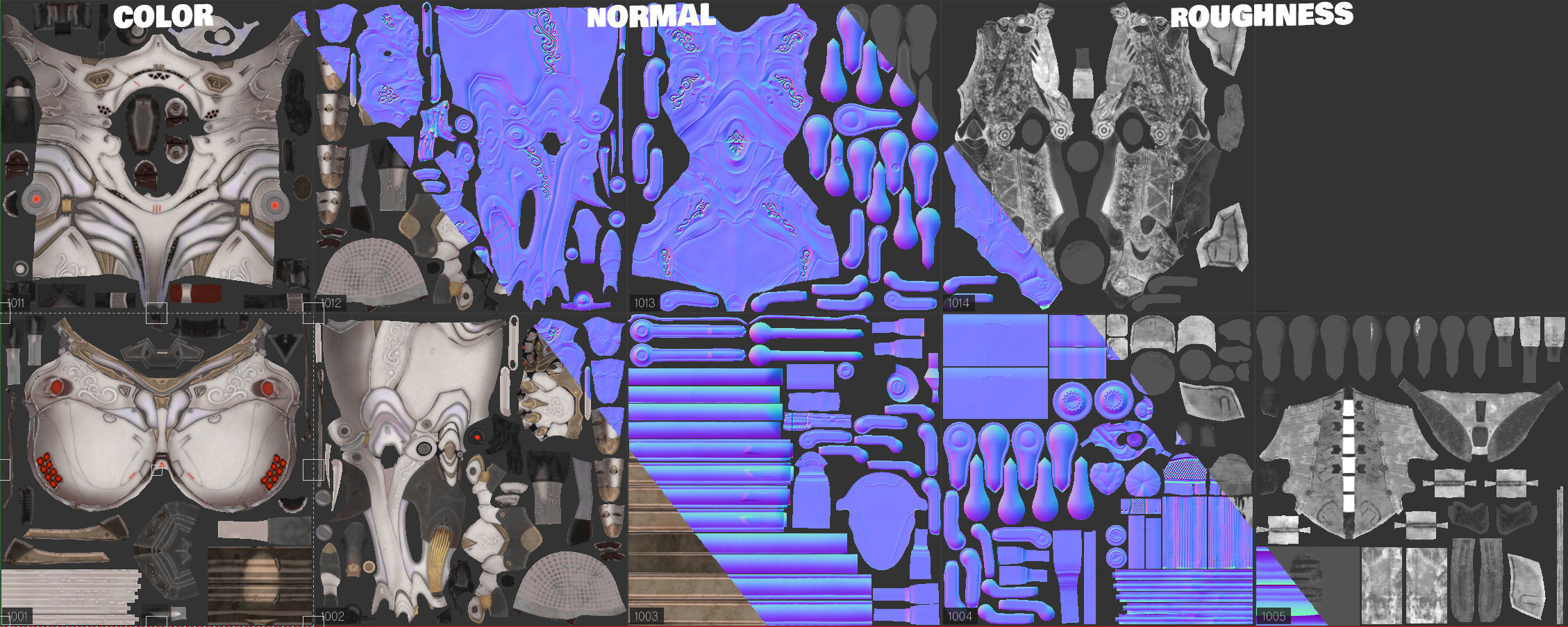 3d Cyberpunk Girl - Game Ready and Recordings Low-poly 3D model_10