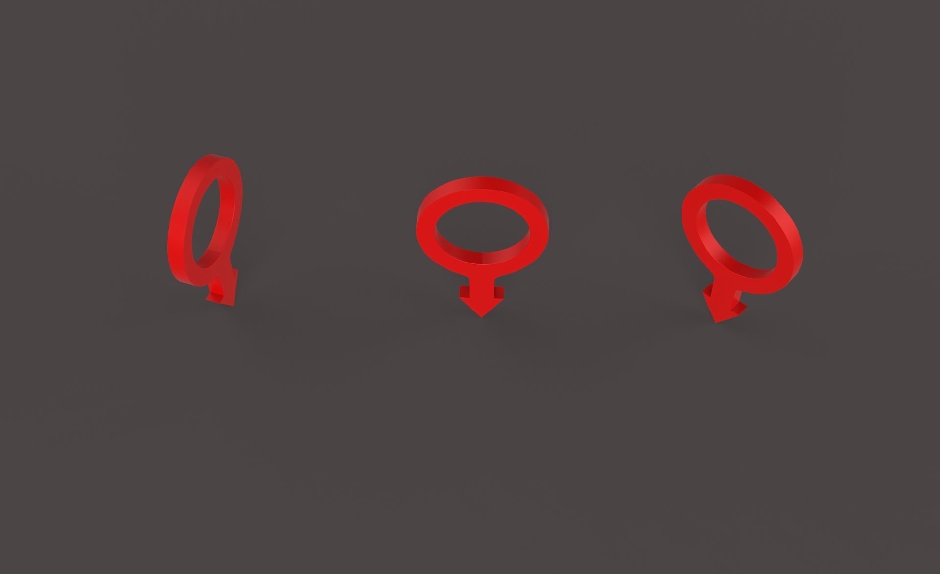 Pin 002 - Map Pointer Basic Red Low-poly 3D model_7