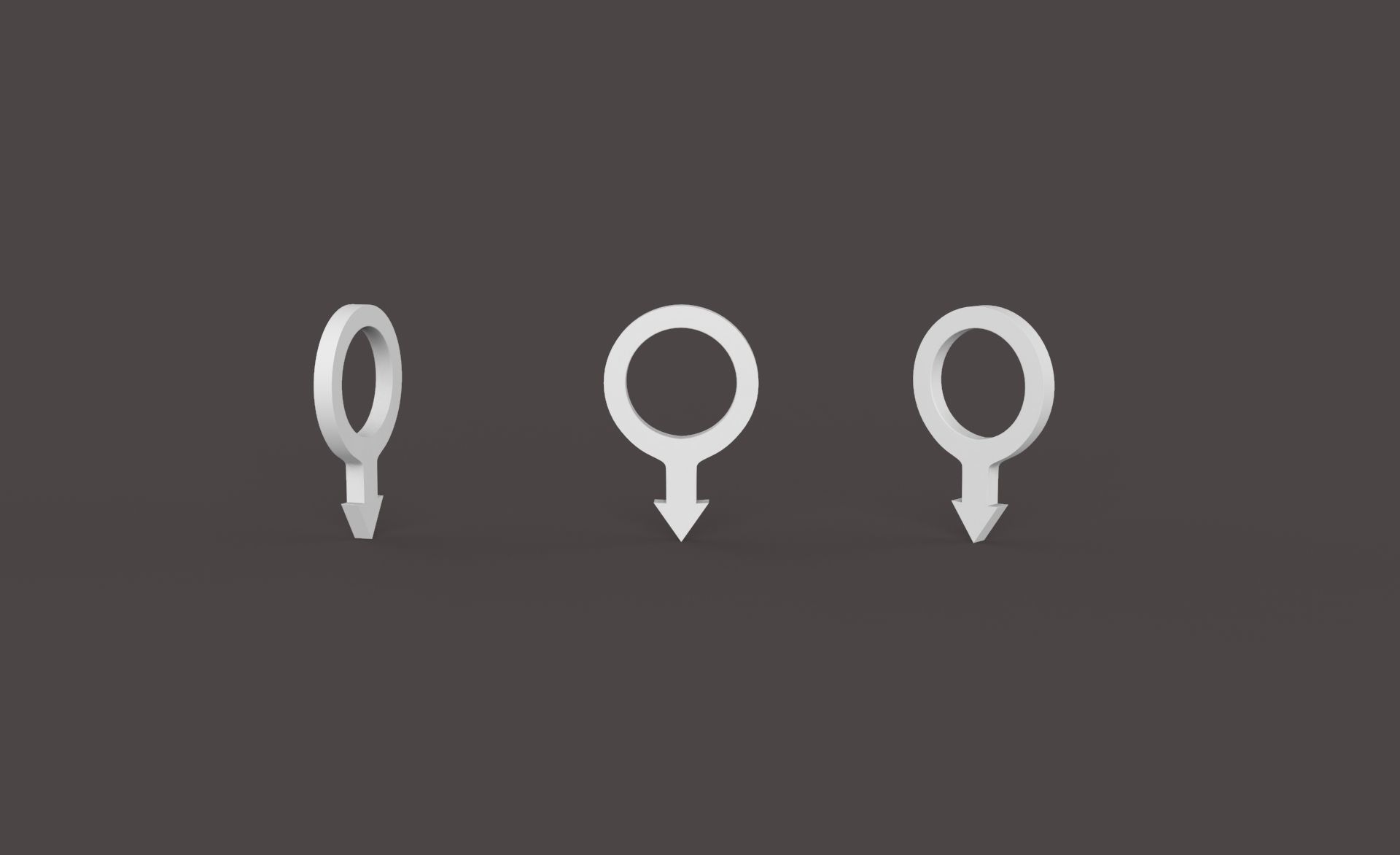 Pin 002 - Map Pointer Basic Red Low-poly 3D model_10