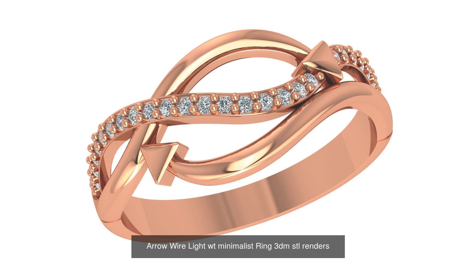 41 Wire Light wt minimalist Ring 3dm stl renders  3D Model Collection_39