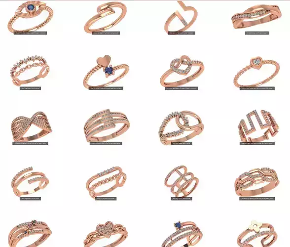 41 Wire Light wt minimalist Ring 3dm stl renders  3D Model Collection