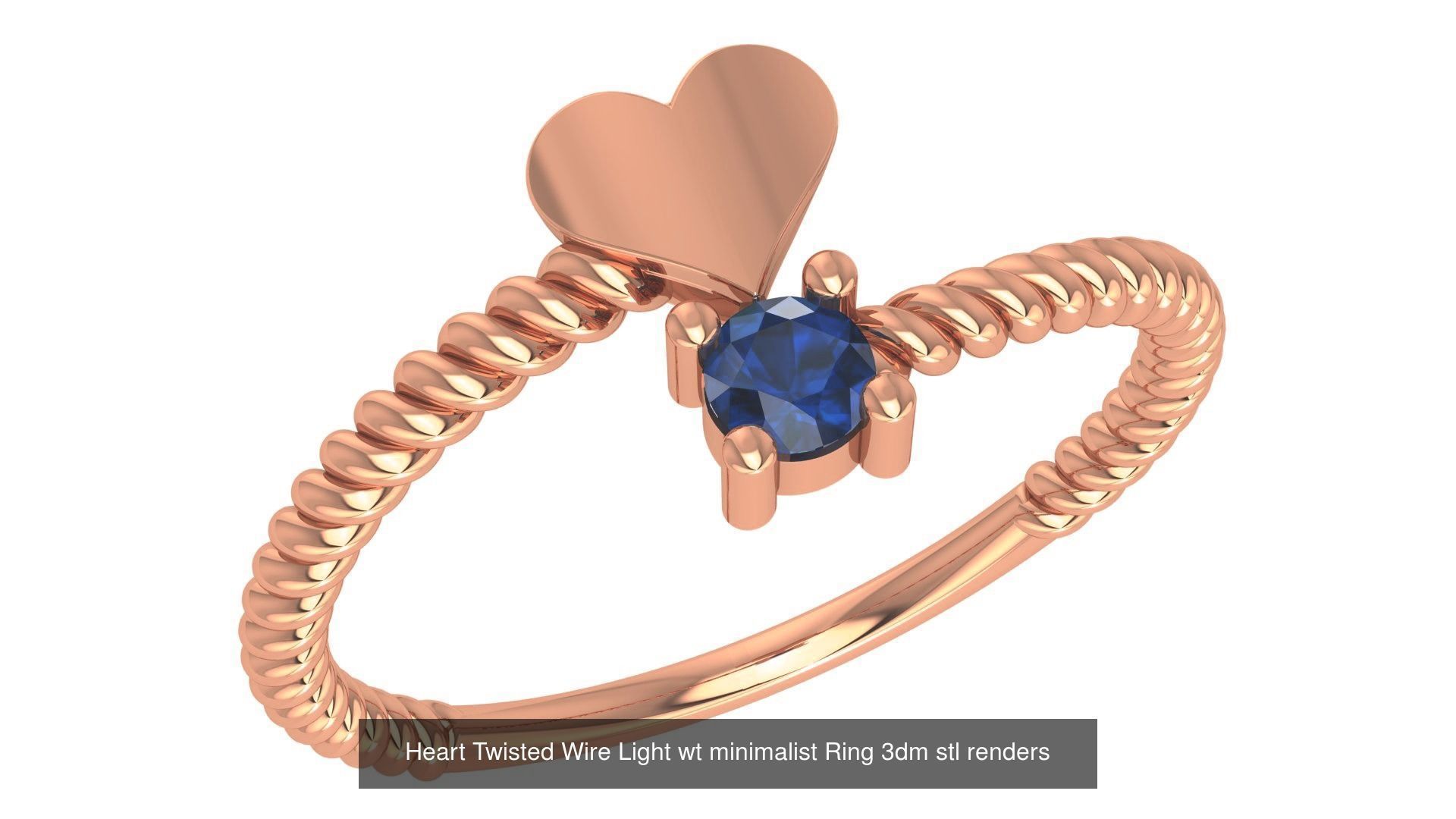 41 Wire Light wt minimalist Ring 3dm stl renders  3D Model Collection_6