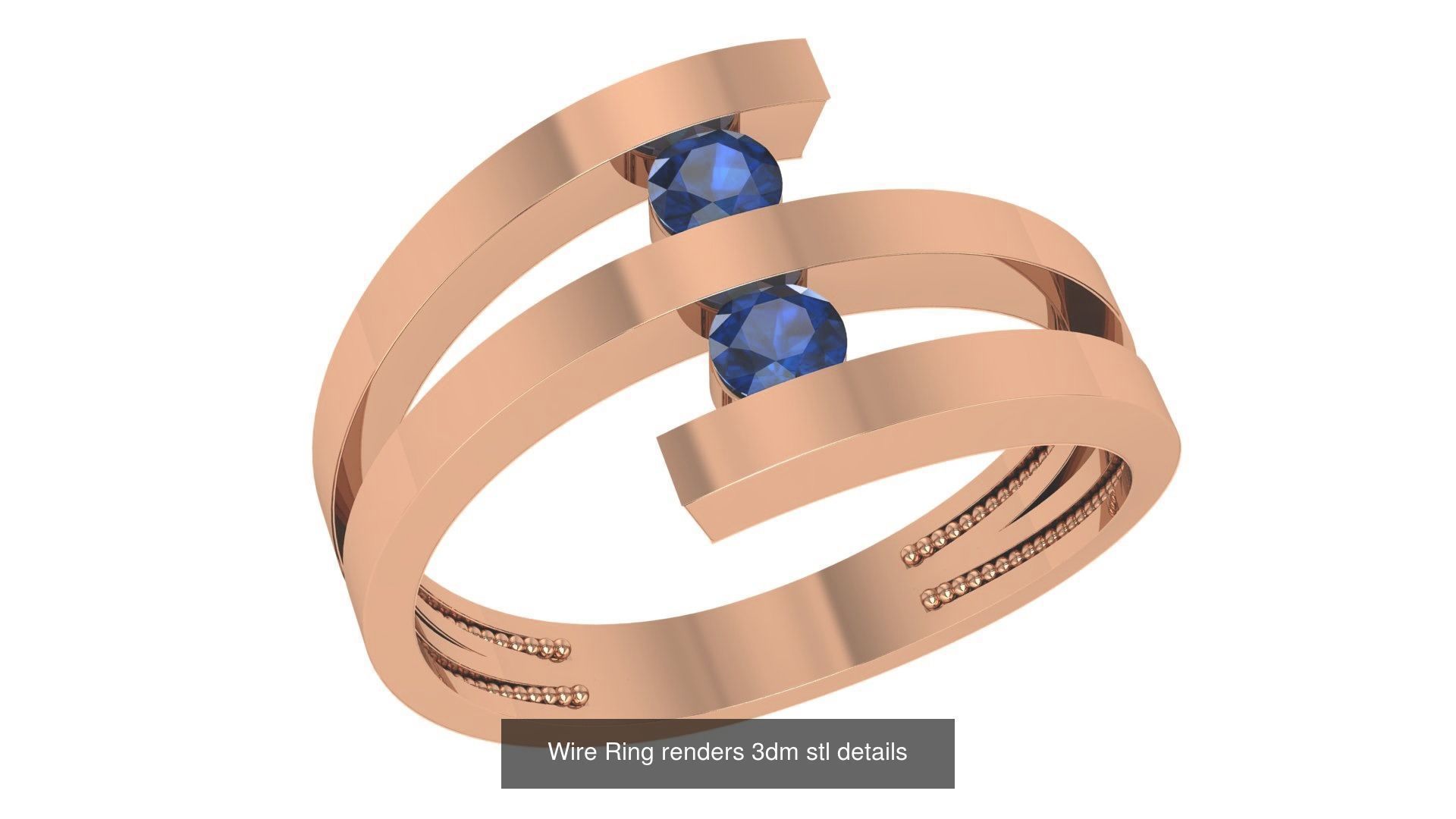 41 Wire Light wt minimalist Ring 3dm stl renders  3D Model Collection_41
