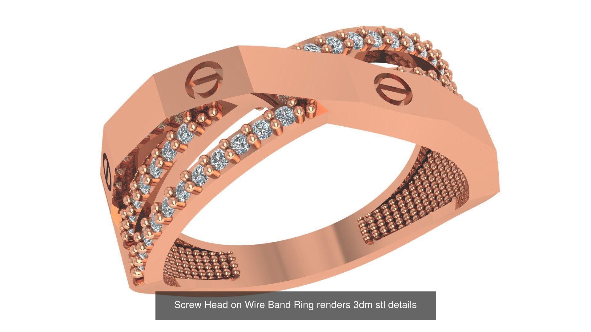 41 Wire Light wt minimalist Ring 3dm stl renders  3D Model Collection_16